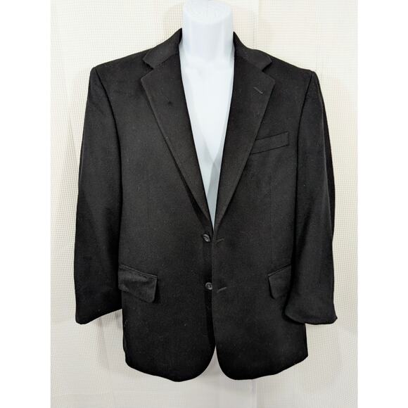 JOS. A. BANK! CASHMERE! 100% PURE LUXE, SOFT BLACK JACKET, BLAZER, COAT! SZ 40S - Picture 3 of 8